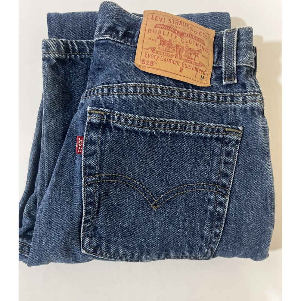 Levi's 515 Bootcut Jeans Lower Rise Dark Wash Denim Women's Size 8 MIS M Y2K‎